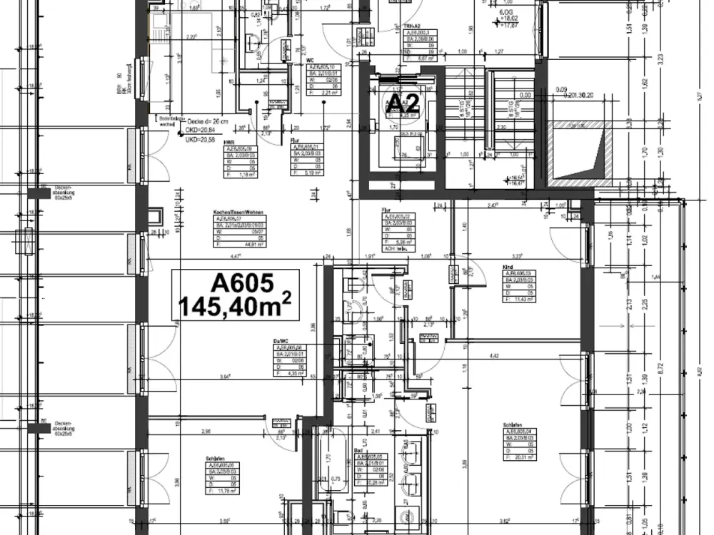 Exklusives 4-Zimmer-Penthouse mit moderner Küche und zwei großen Balkonen