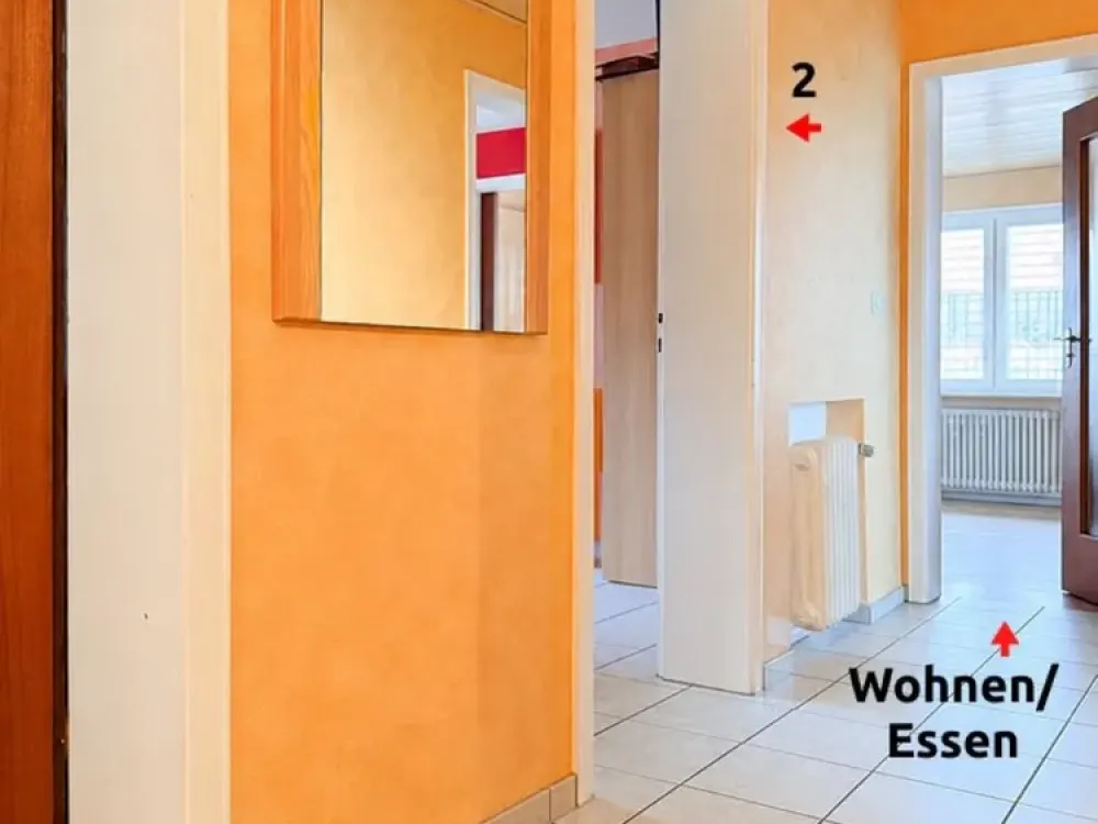 3,5 Zimmer mit Balkon und Garage