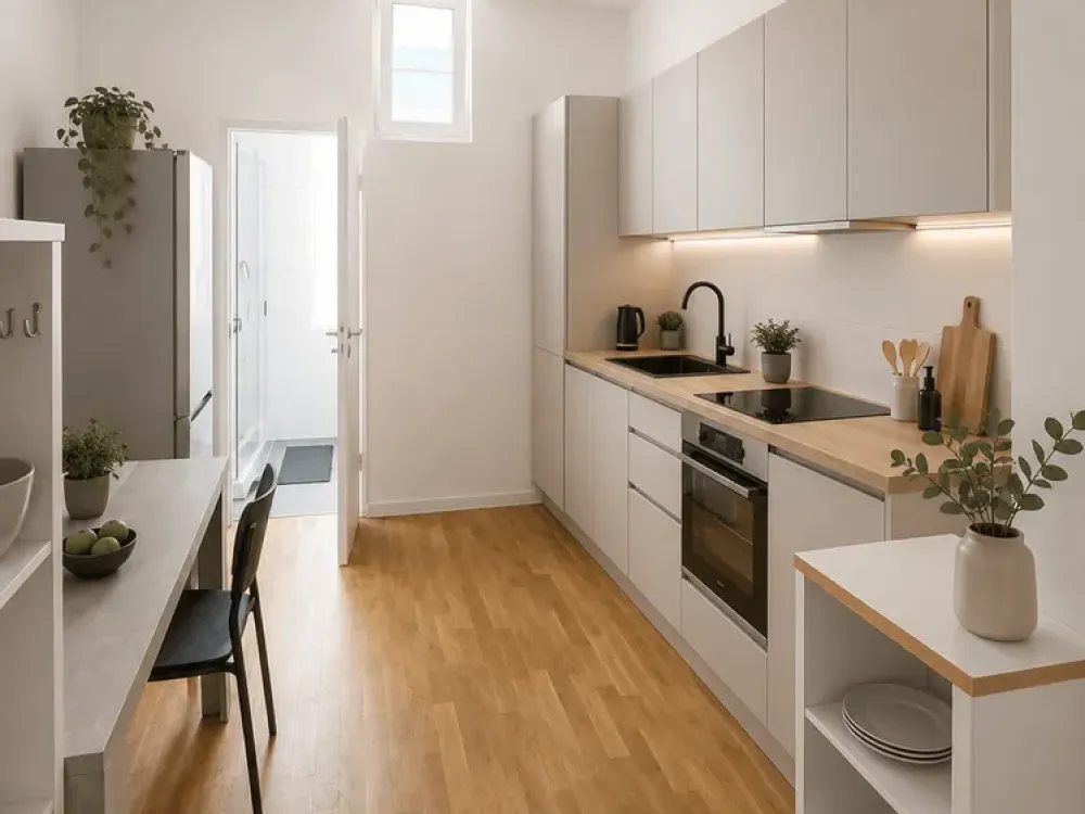 Modernisierte und voll möblierte 2 Zimmer Wohnung mit Balkon und Tageslichtbad | Wohnen auf Zeit