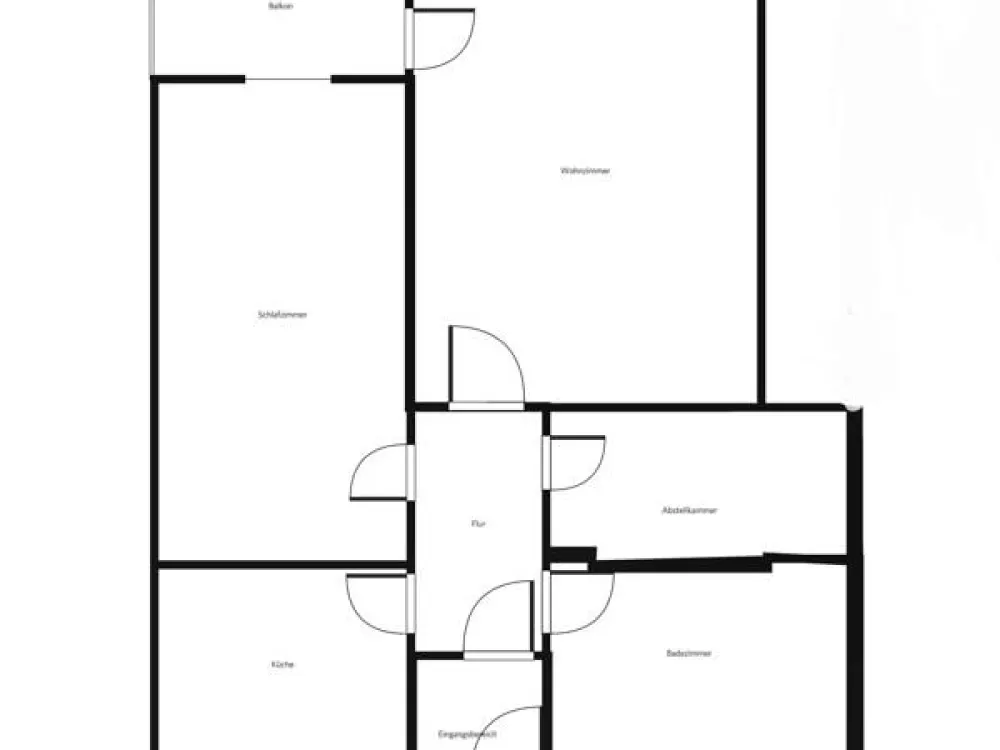Miet mich - individuelle 2-Zimmer-Wohnung mit Balkon