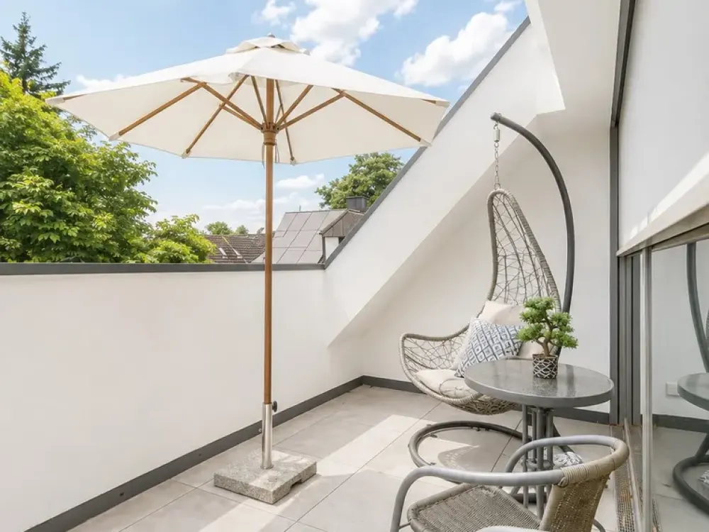 Lichtdurchflutetes stilvolles Wohnen mit uneinsehbarer Dachterrasse und Galerie in Untermenzing