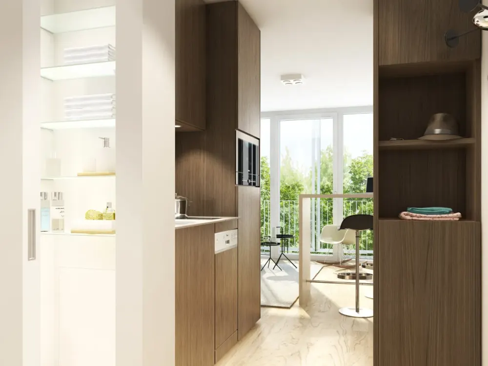 Bald einziehen! Kleines, feines Apartment in elegantem Haus / Schwabing