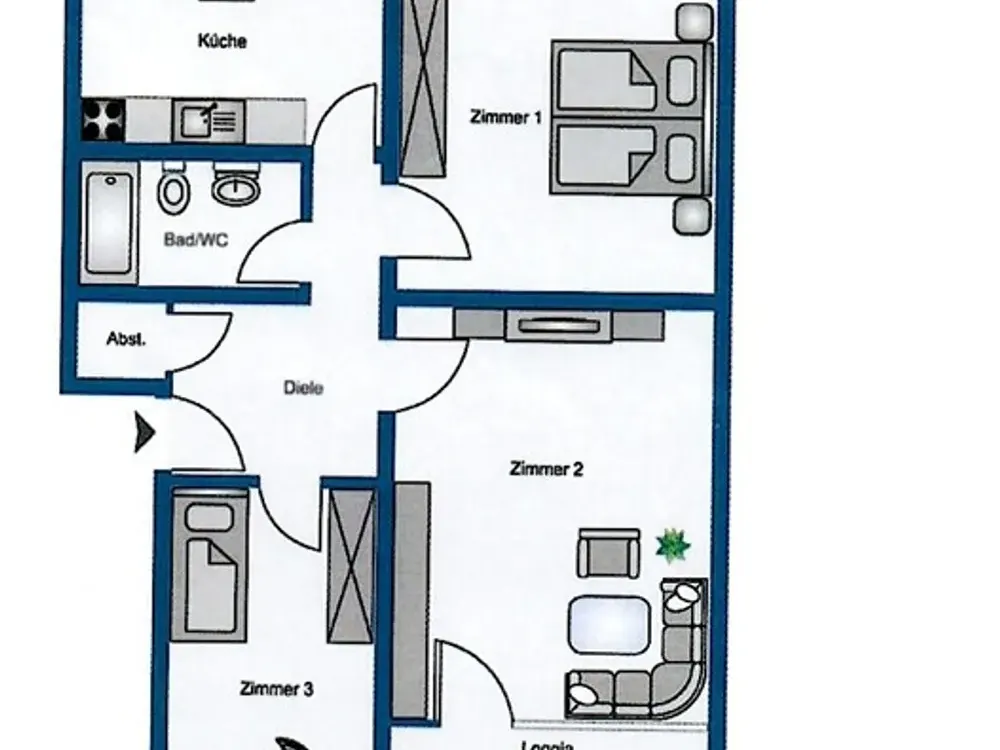 Charmante 3-Zimmer-Wohnung in ruhiger Lage von Dortmund!! WE120