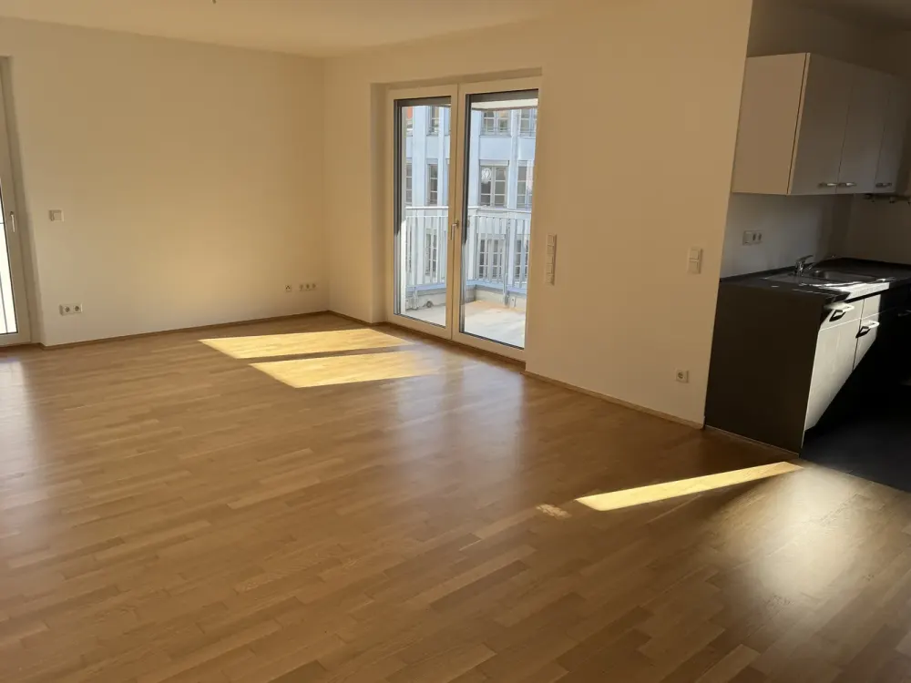 Moderne 3-Zimmer-Wohnung mit großem Balkon, 2 Bädern & TG-Stellplatz nahe Europaviertel