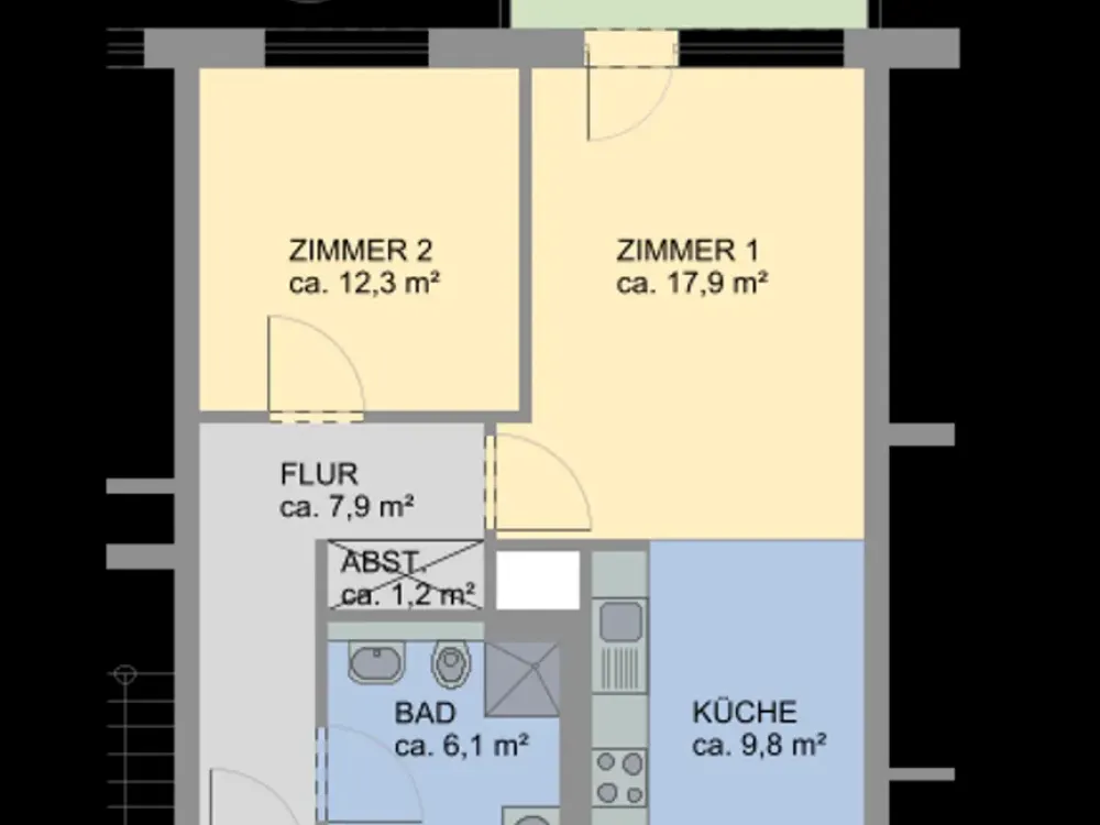 2 Zimmer Wohnung