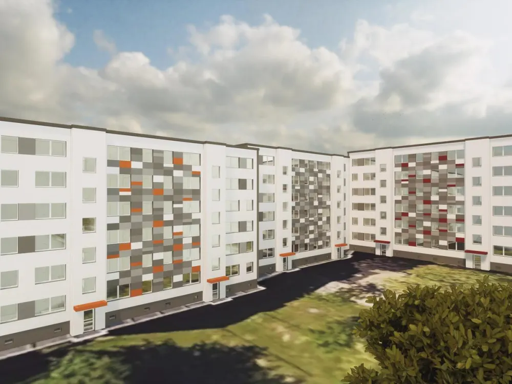 preiswerte 7-Raum-Wohnung mit 2 Balkonen