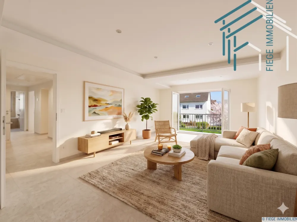 Grüne Wohnung mit Balkon! Willkommen in Ihrem energetisch sanierten Zuhause