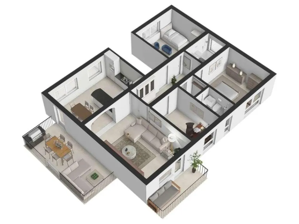 Grüne Wohnung mit Balkon! Willkommen in Ihrem energetisch sanierten Zuhause
