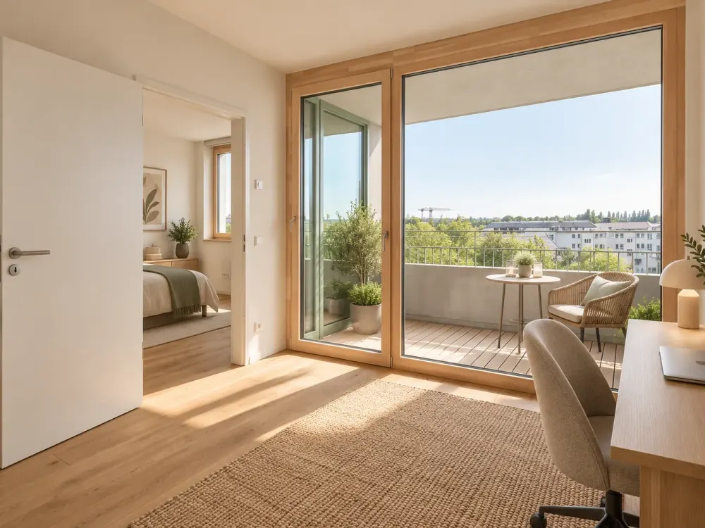 Maisonette mit Balkon im Weinbergsweg, 3 Zimmer & Einbauküche