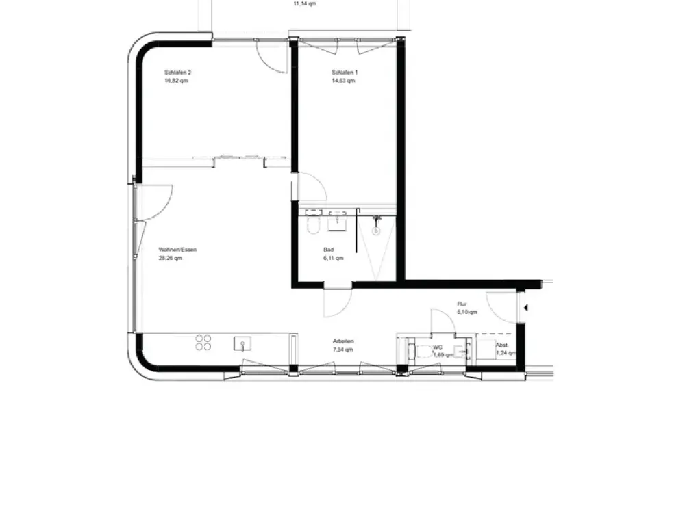 Erstbezug Neubau: 3-Zimmer mit Terrasse in den Elbvororten, 86,8 m², EG
