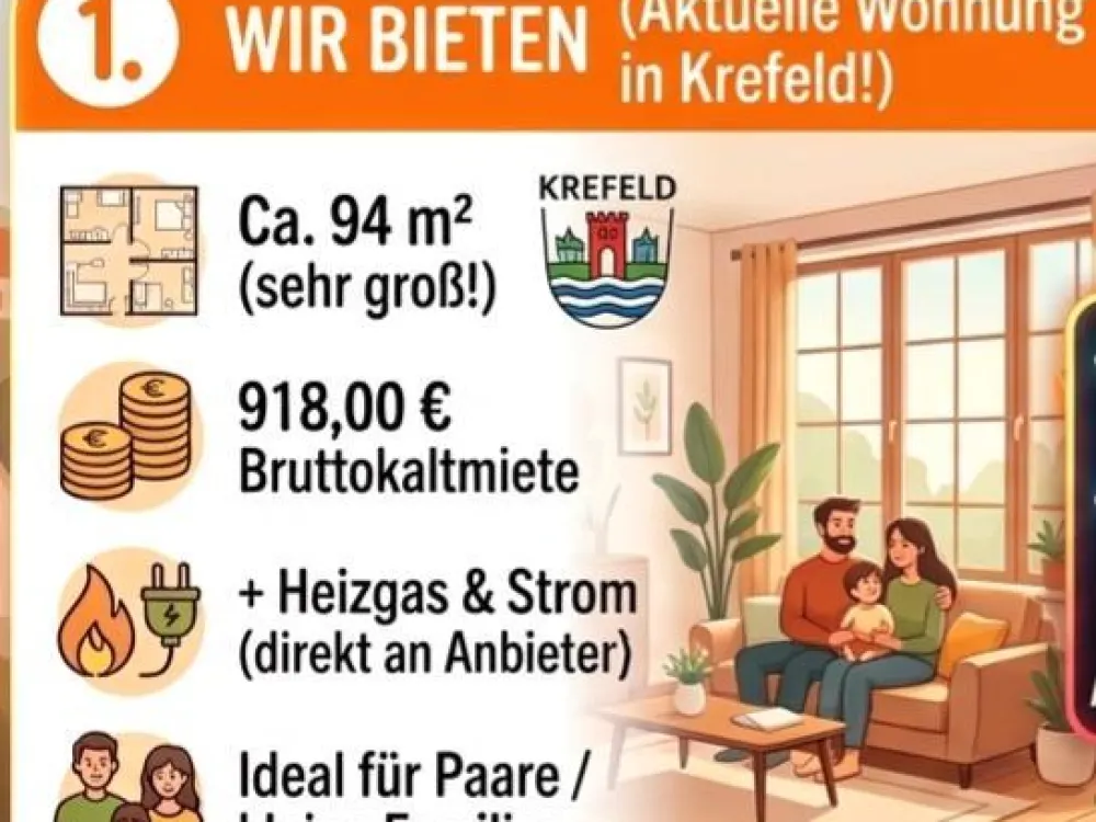 Krefeld 4 Zimmer Wohnung