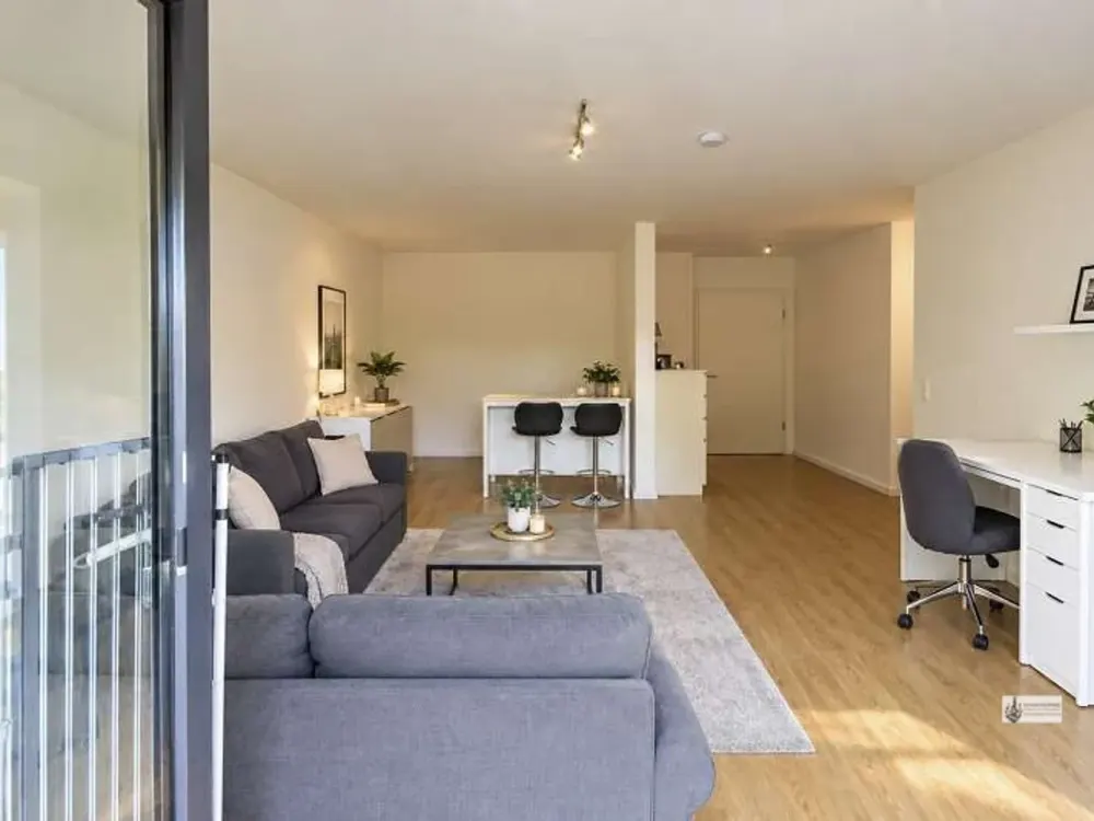 Highly Modern Ground Floor Apartment New Build July 1, 2026 + Roller Shutters + Parking Space without Kitchen with Garden Area