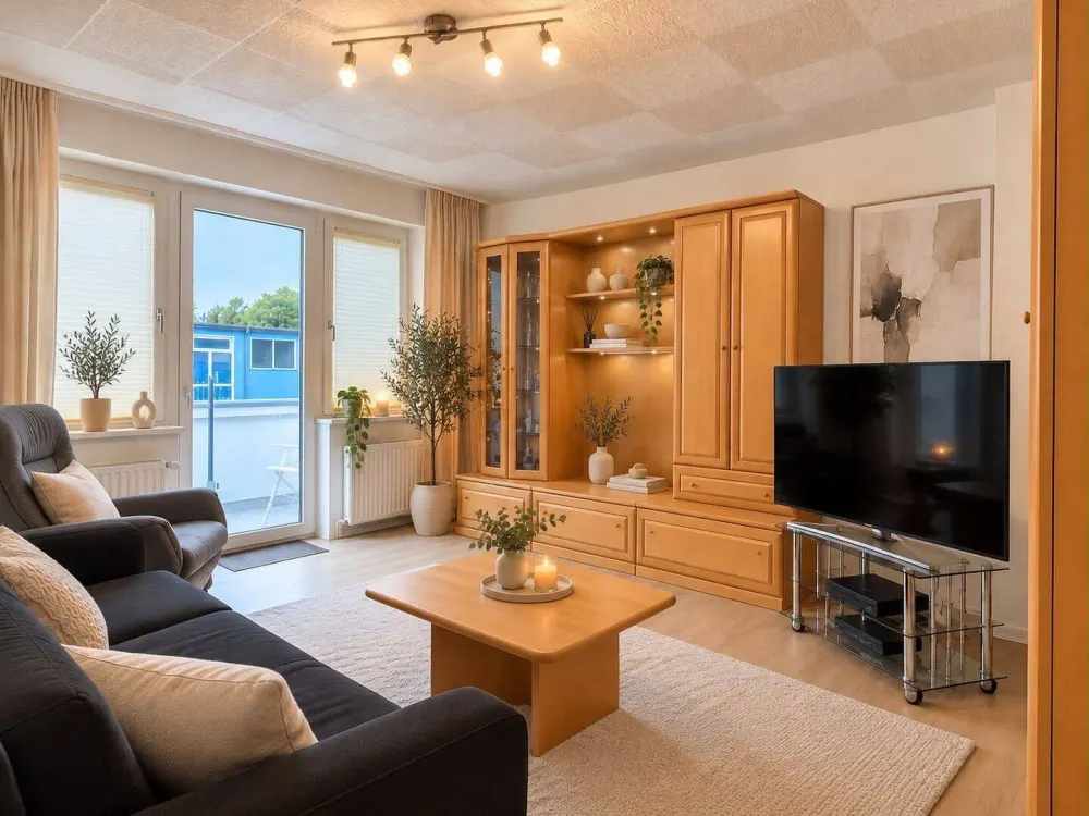 Close to the city: Neustadt/ Huckelriede, 2.5 room apartment + balcony, ideal for singles