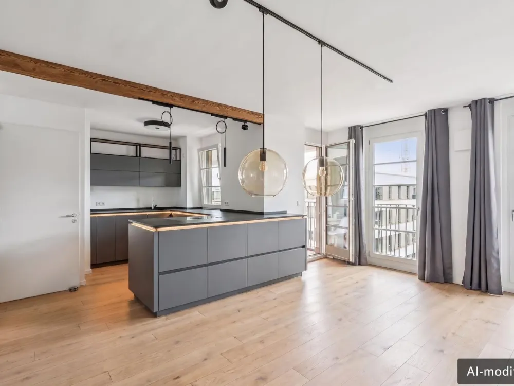 Wohnen über den Dächern Münchens, 5 Zimmer mit privatem Dachgarten