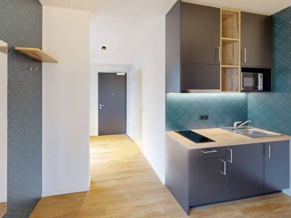 Modernes Studio-Apartment mit stilvoller Möblierung