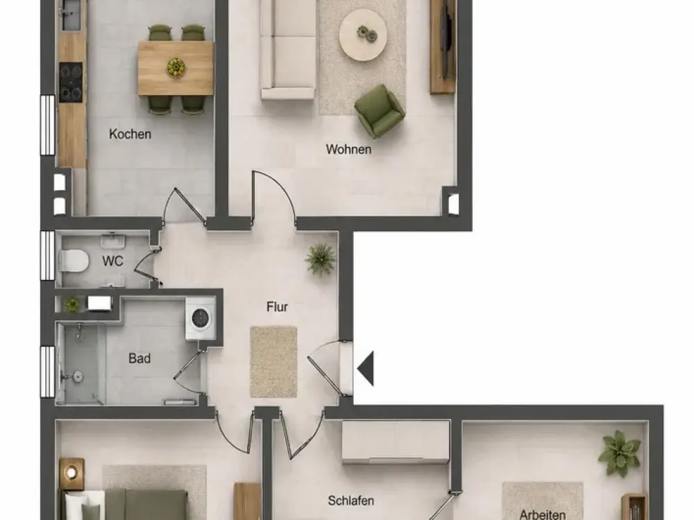 Viel Platz in Krefeld: 4-Zimmer-Wohnung in Uerdingen