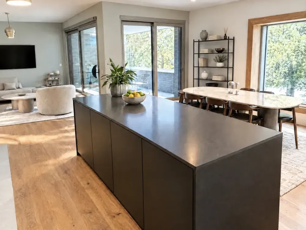 Aasee-Blick in Bestlage: Neubau-2-Zimmer-Wohnung mit 2 Bädern, Loggia und Einbauküche