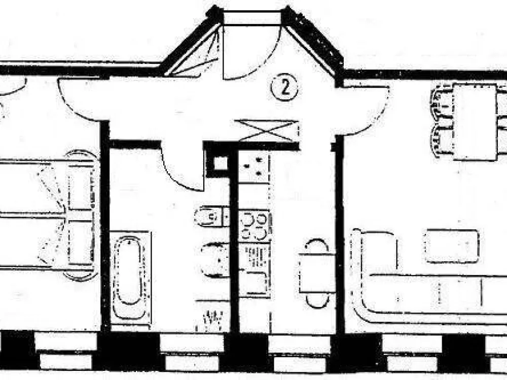 Schöne 2-Zimmer-Wohnung mit Einbauküche und Bad mit Fenster am Mariannenpark !