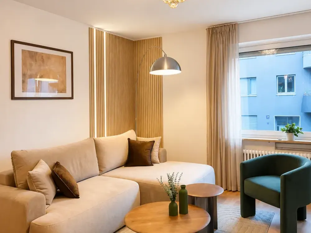 Stilvolle voll möblierte 2 Zimmer Wohnung in Top-Lage von Berg am Laim