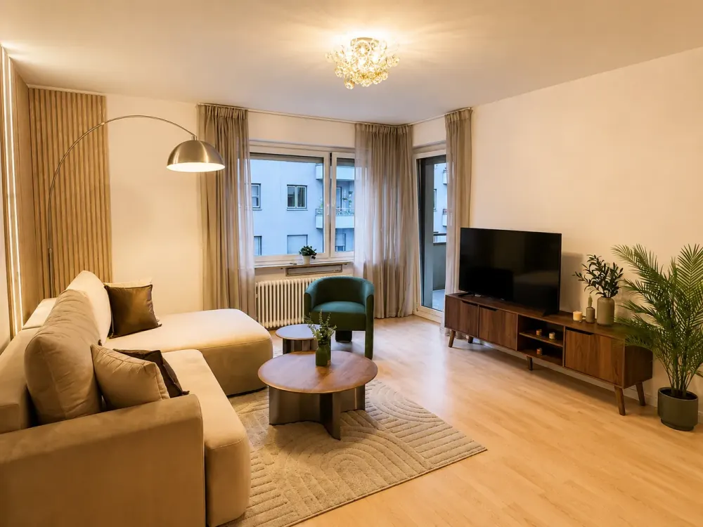 Stilvolle voll möblierte 2 Zimmer Wohnung in Top-Lage von Berg am Laim