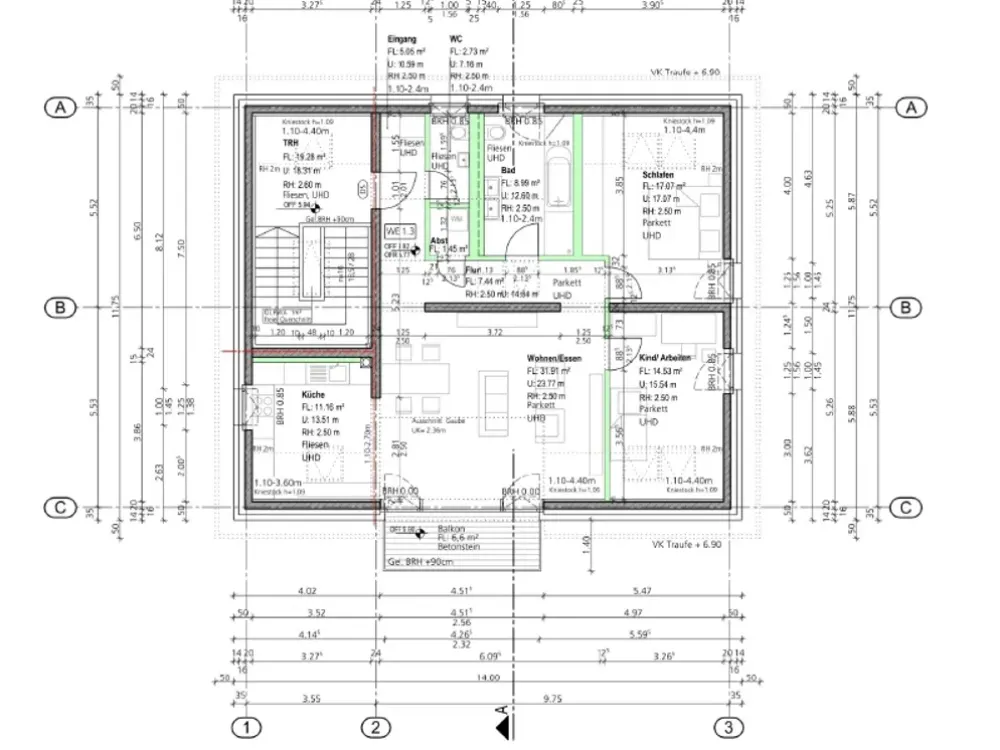 Naturnah & hochwertig: Großzügige Galerie DG-Wohnung mit Südbalkon gegenüber der Dresdner Heide
