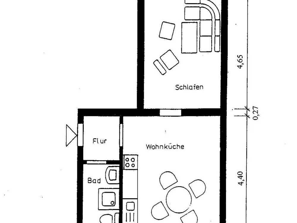 Gemütliche 2-Zimmer-Wohnung mit Balkon in Dresden
