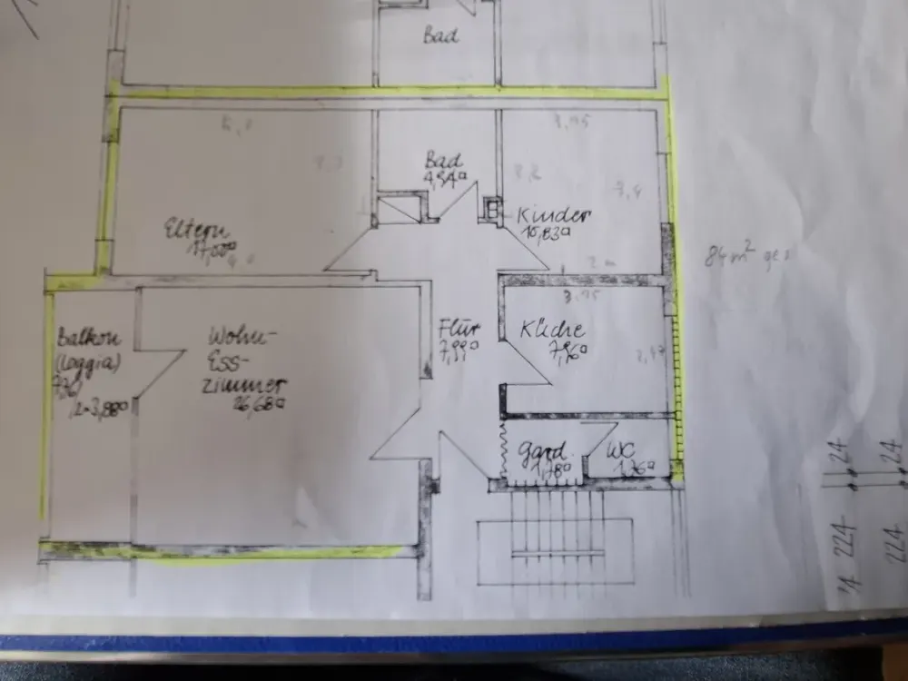 3-Zimmer-Wohnung mit Balkon in Erlangen-Sieglitzhof