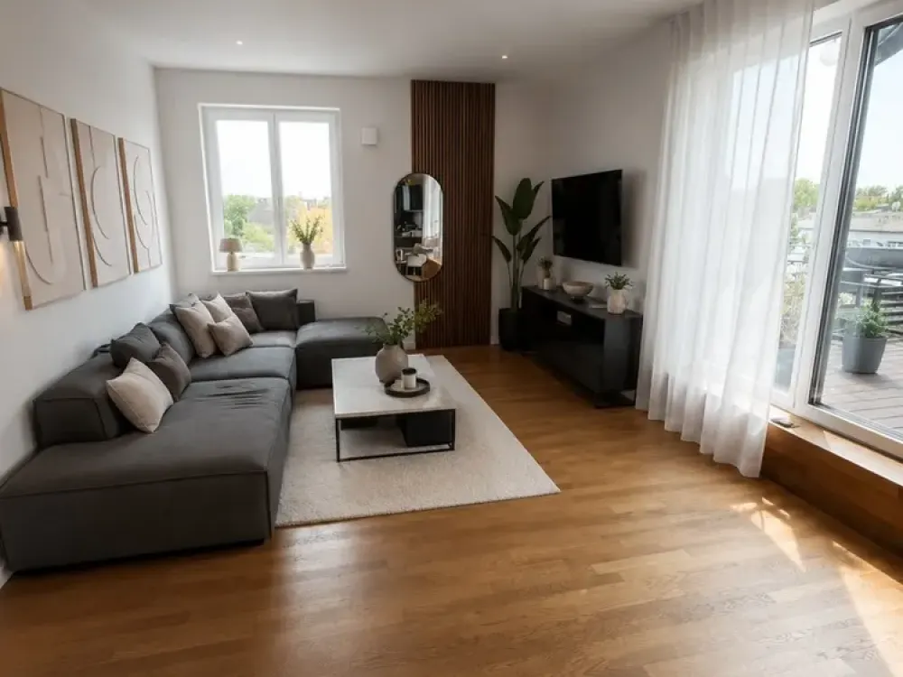 Penthouse-Wohnung mit Dachterasse, Klimaanlage, hochwertiger Einbauküche und Ankleide