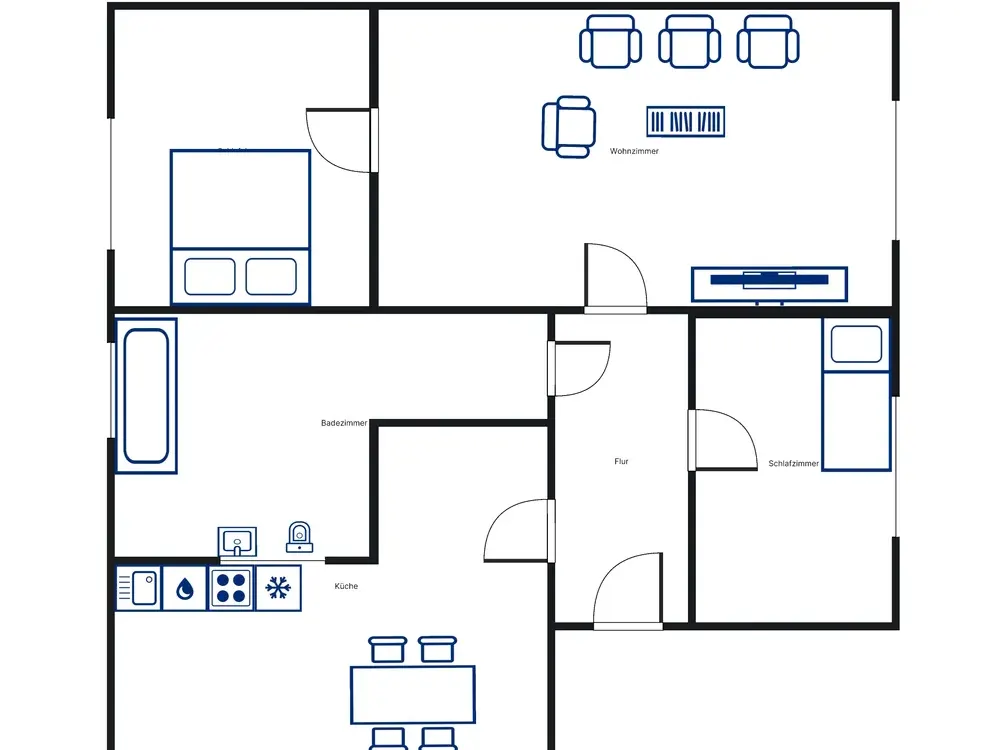 Ideal for Families: Spacious 3-Room Apartment