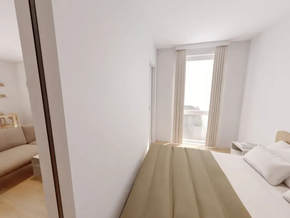 Möbliertes Studio Plus Large mit Gemeinschaftsflächen: Padelplatz, Fitness, Dachterrasse & mehr