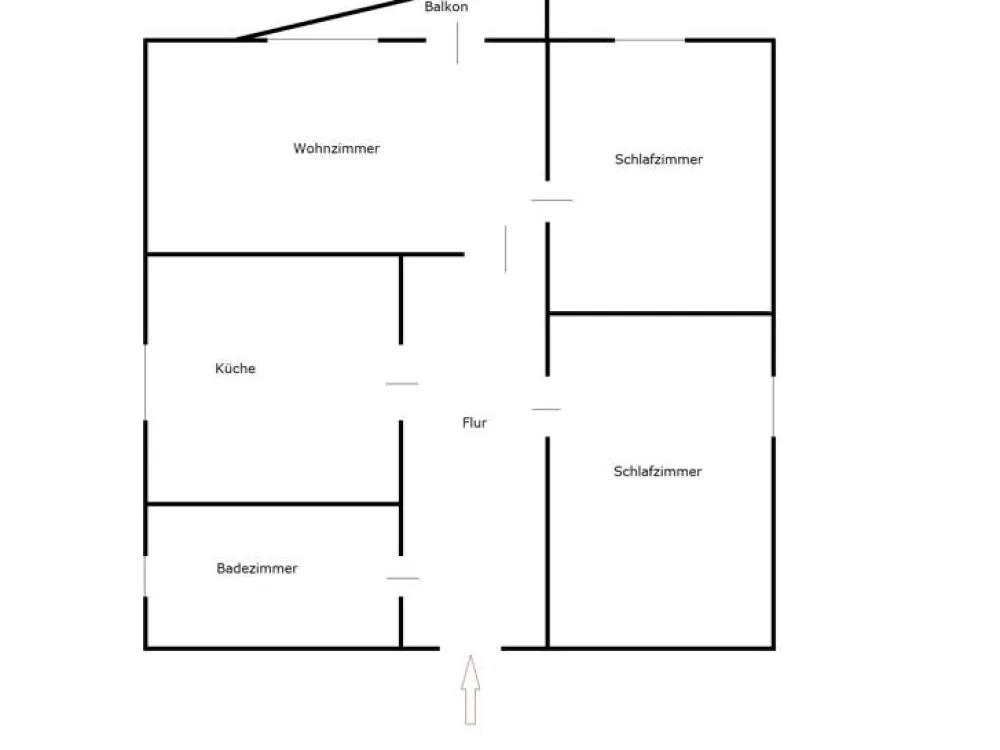 Helle 3-Zimmer-Wohnung mit Balkon