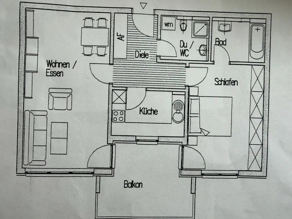 Erstvermietung nach Eigennutzung - Moderne 2-Zimmer-Wohnung mit großem Balkon in Top-Lage Nürnberg