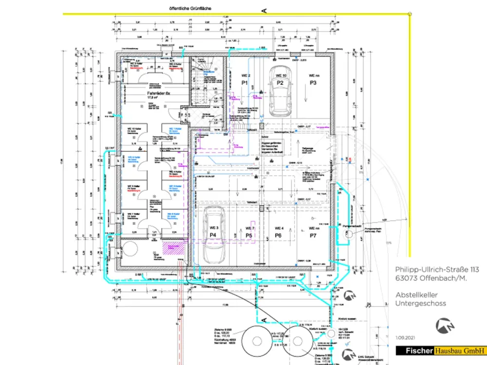 Charmante 4½-Zimmer-Wohnung am Park, Balkon, Einbauküche, 2 Bäder und Tiefgarage