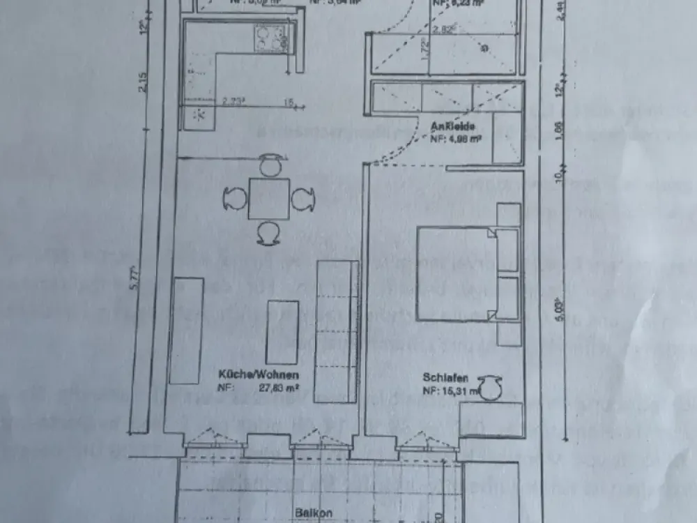 Einziehen und Wohlfühlen, Luxuriös vollausgestattete 2-Raumwohnung mit Balkon& Tiefgaragenstellplatz