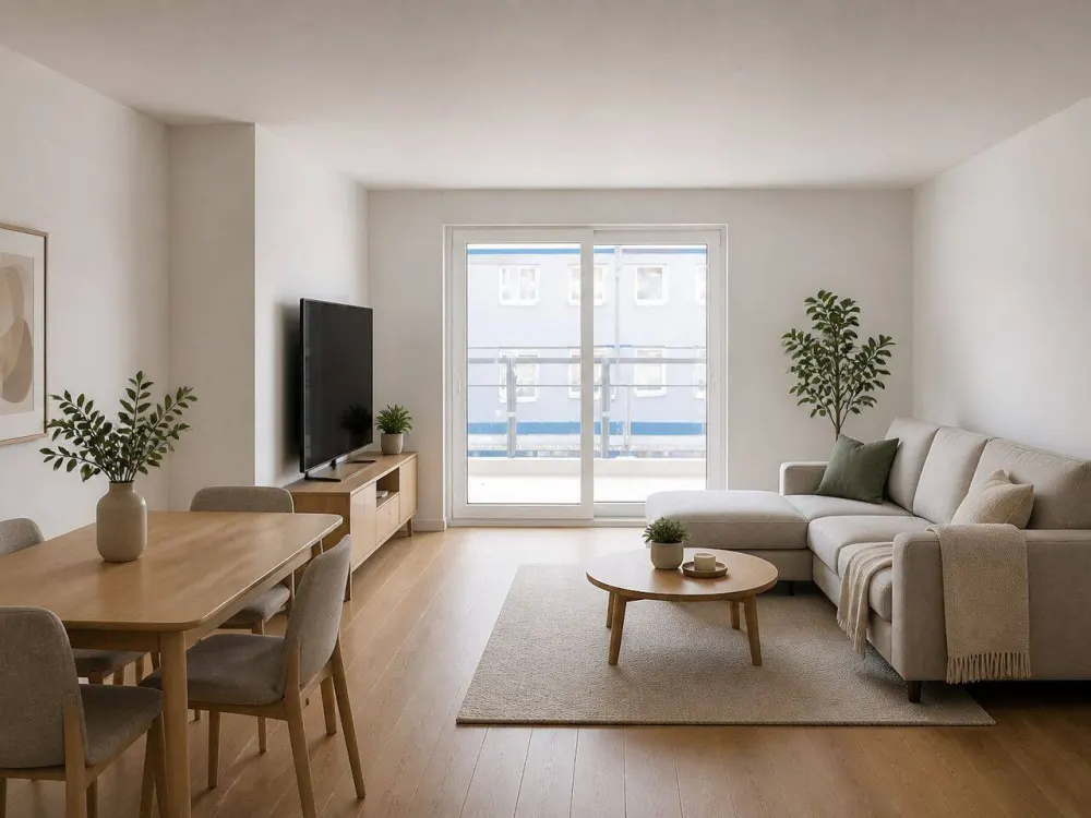 Schmuckstück 2-Zimmer-Neubauwohnung mit Einbauküche, Sauna und Balkon zu vermieten