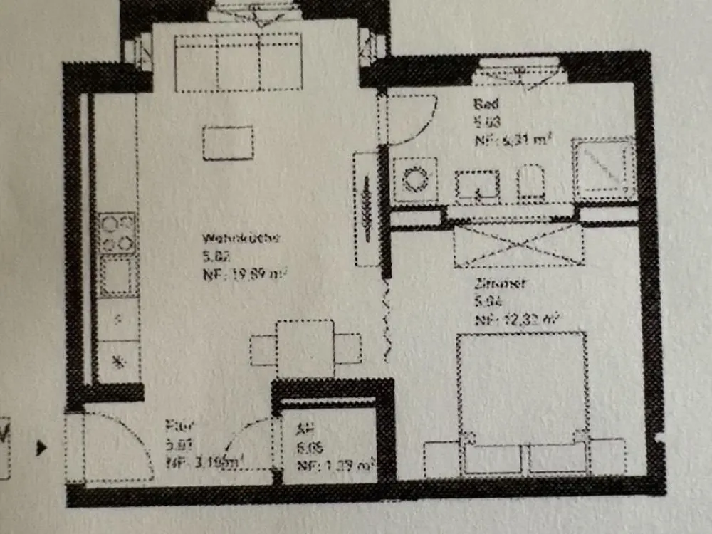 1,5 Zimmer Wohnung in Gohlis zum 01.10. zu vermieten
