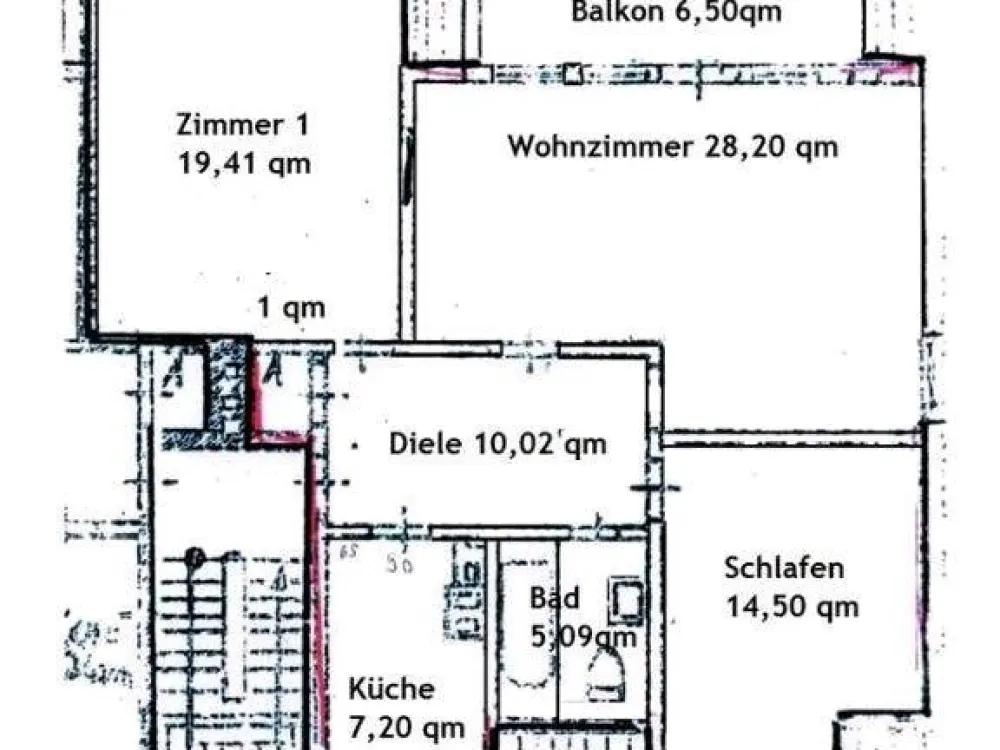3 Z. Wohnung Bgm-Spitta-Allee 36C