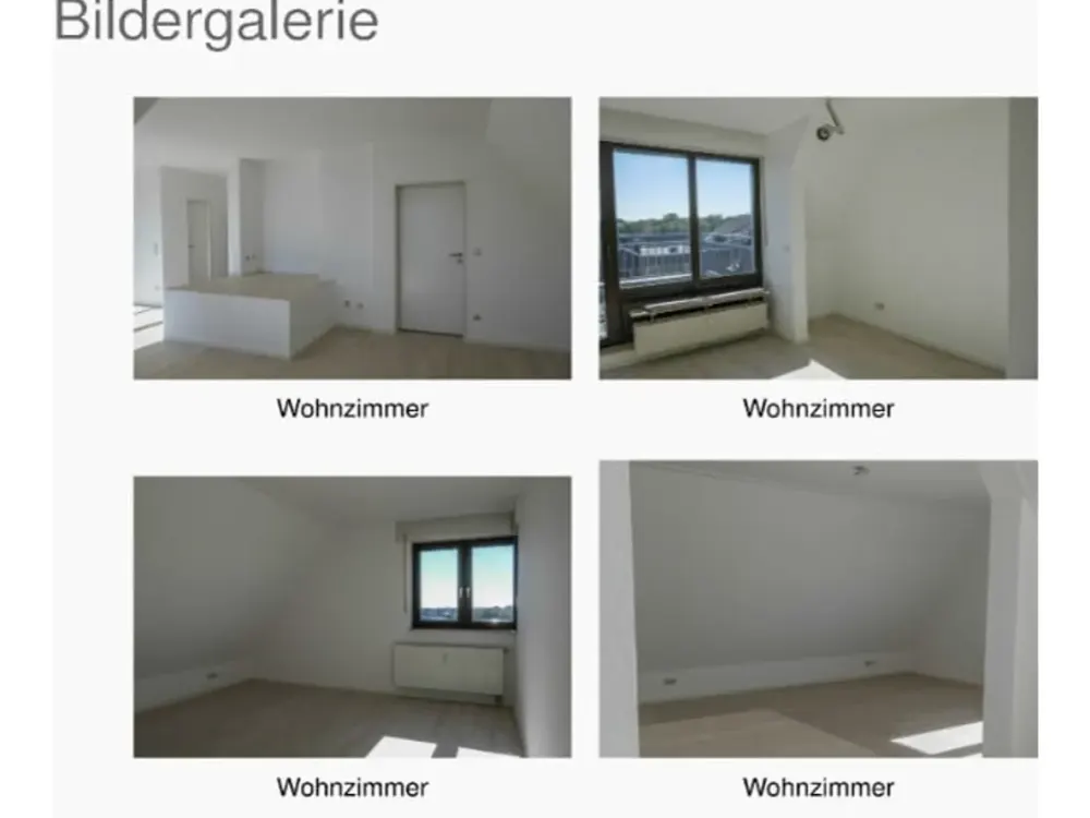 Neu: Lichtdurchflutete Zweizimmerwohnung mit Dachterasse in schöner, grüner Wohnlage in Esch