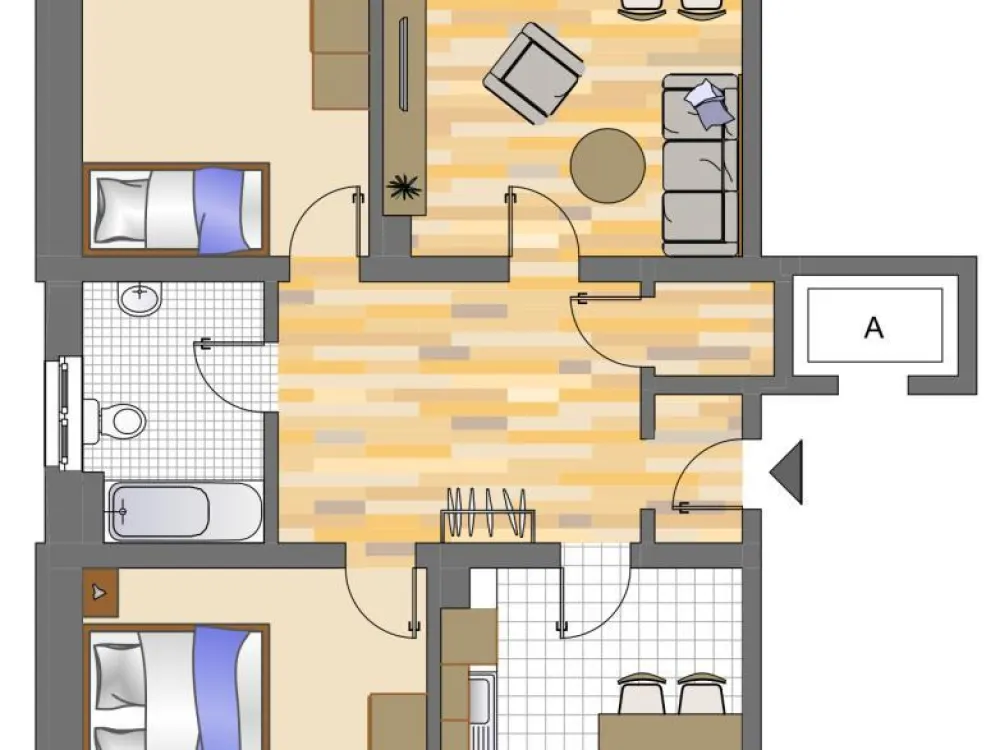 Gut aufgeteilte 3-Zimmer-Wohnung mit Balkon und neuem Laminatboden in Wetter Oberwengern!