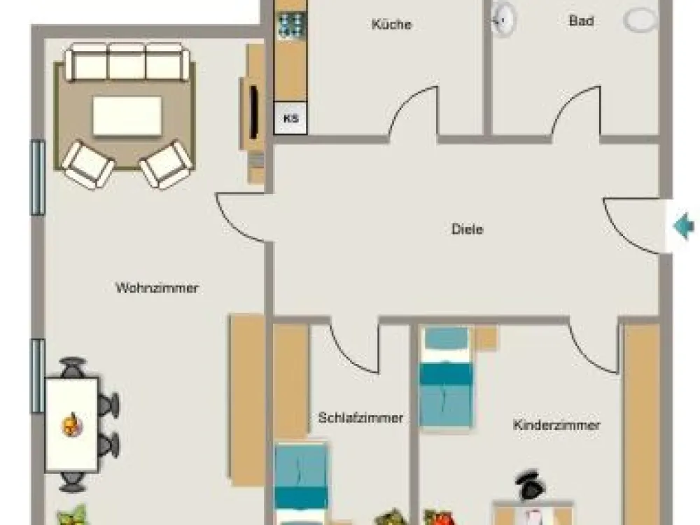 Wenn es einmal zu eng wird, haben wir die passende Wohnung.
