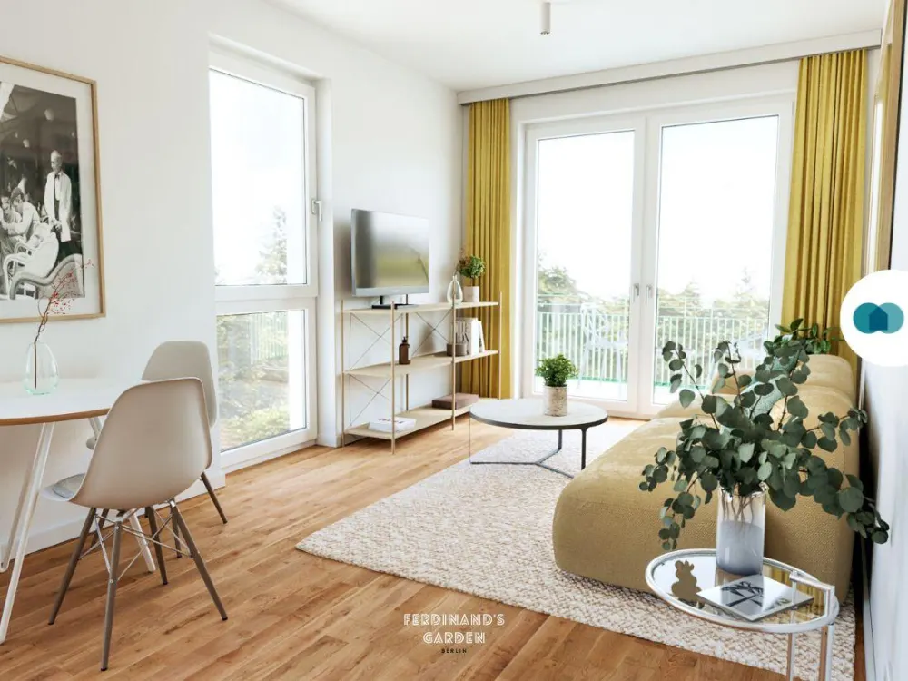 Moderne 2-Zimmer-Wohnung mit 2 BALKONEN und EBK im Projekt 'Ferdinand's Garden'