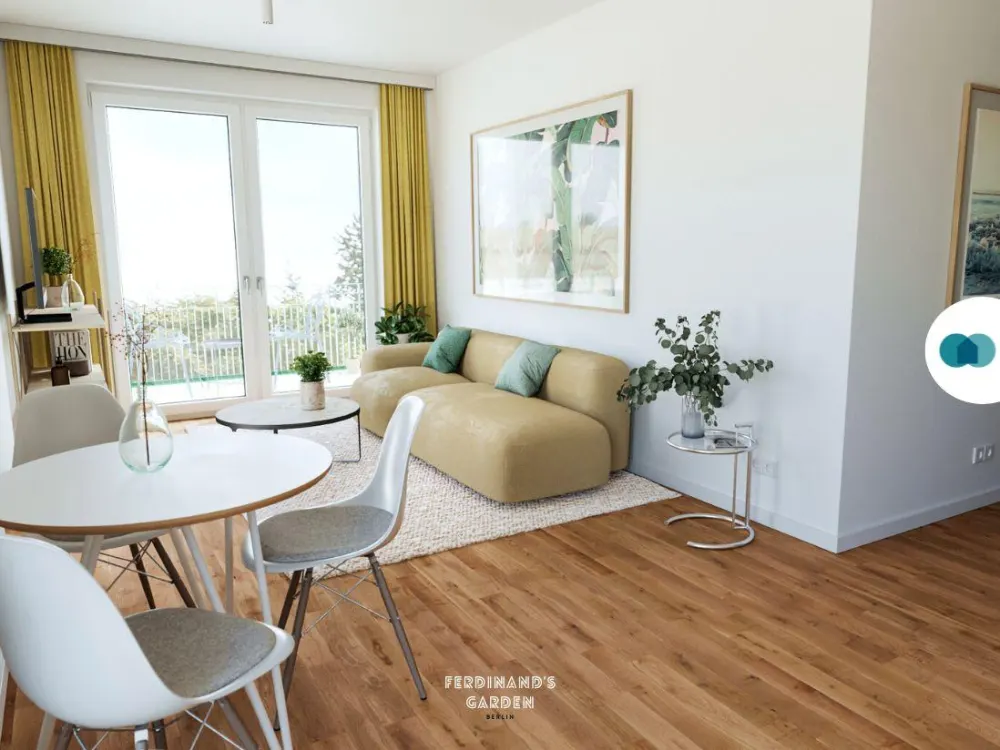 Moderne 2-Zimmer-Wohnung mit 2 BALKONEN und EBK im Projekt 'Ferdinand's Garden'