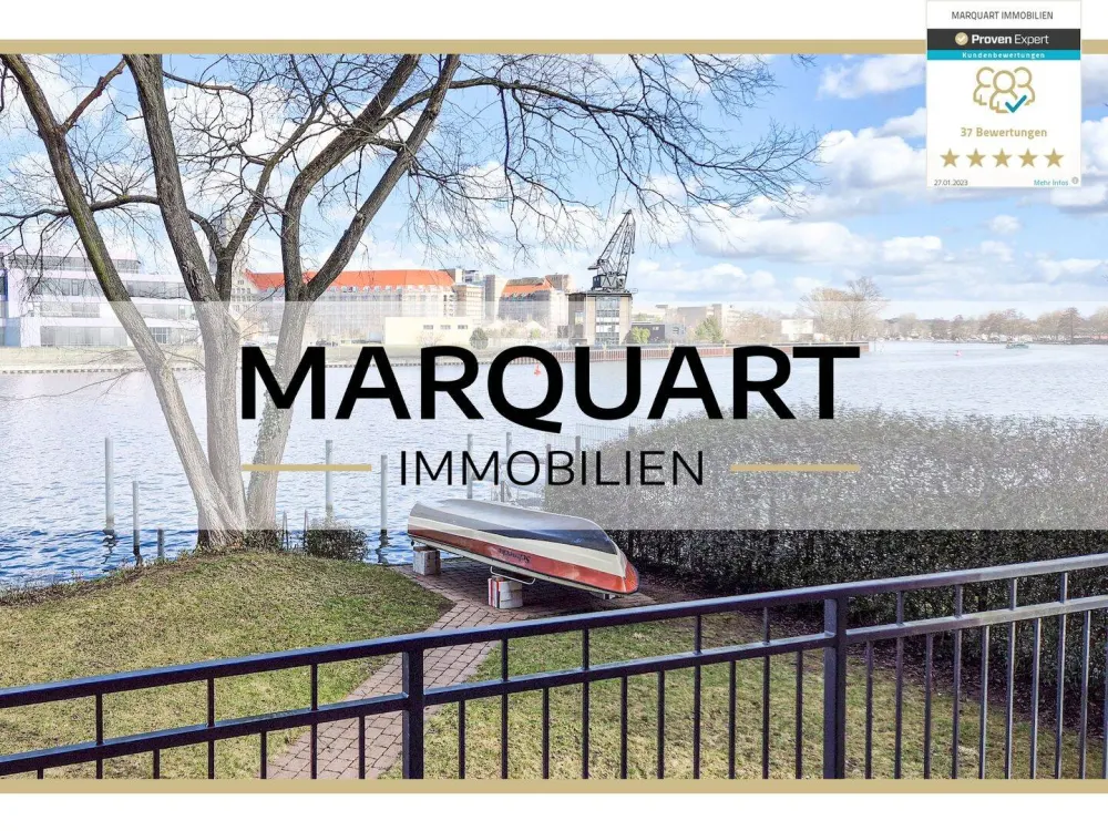 Completely Renovated Old Building Apartment with Spree View and Boat Dock by the Garden