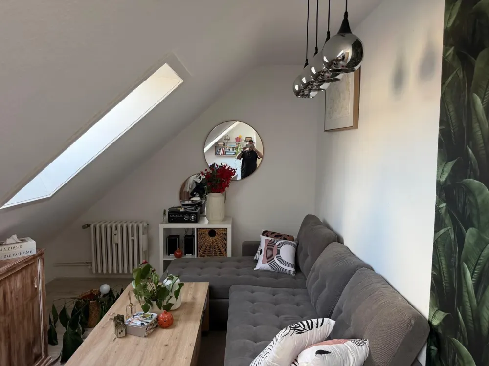 2 Room Apartment with Kitchen and Bathroom in the Attic in the City Center near City Point Kassel