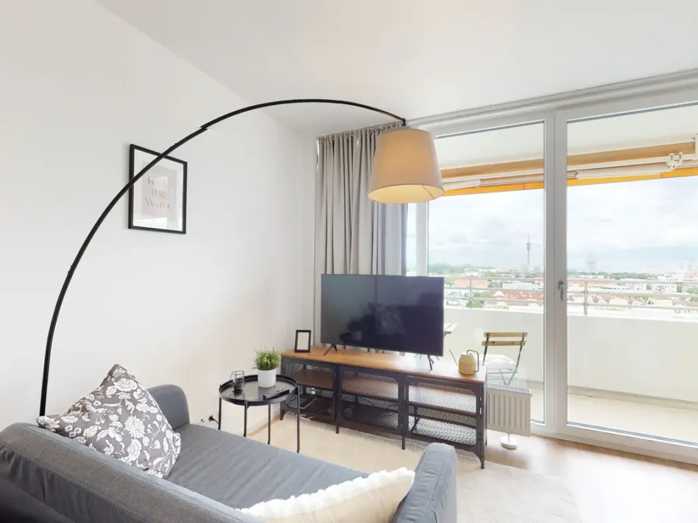 Möbliertes 1-Zimmer-Apartment mit Weitblick in die Berge