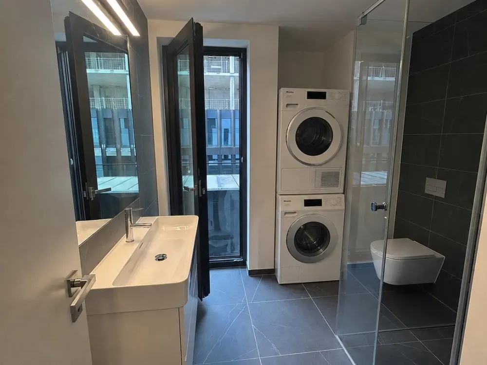2 Zimmer Wohnung am Hafenpark, gegenüber der EZB,möbliert