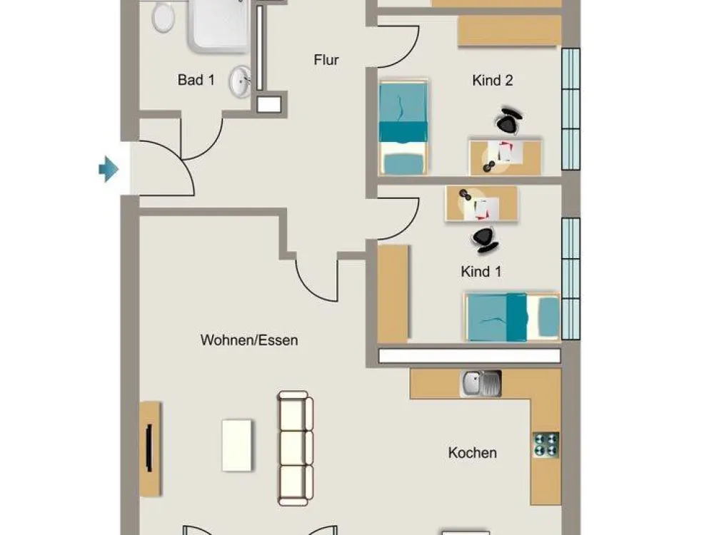 Bezugsfertige Neubauwohnung mit barrierearmer und gehobener Ausstattung