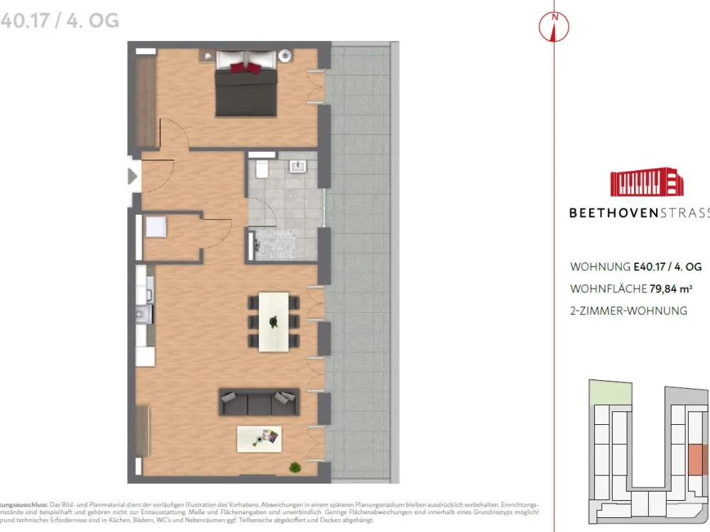 Moderne Etagenwohnung zur Miete mit Dachterrasse in Hilden - Wentzel Dr.
