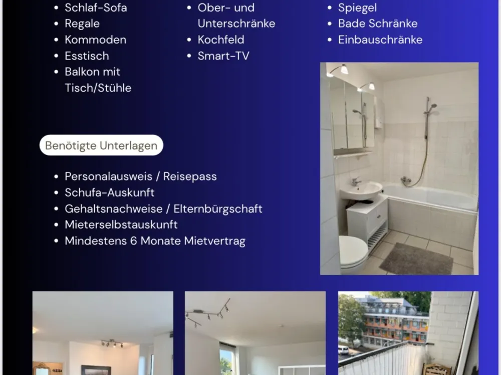 Möbliertes Apartment Düsseldorf Wohnung