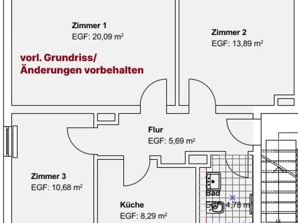Modernisierte 3 ZKB im Forstfeld!